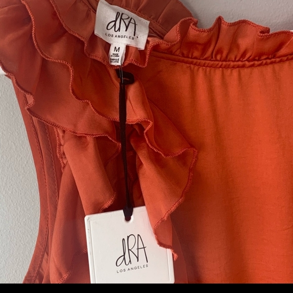 🥳HP🥳Anthropologie DRA Los Angeles  Dress Orange - Picture 9 of 11